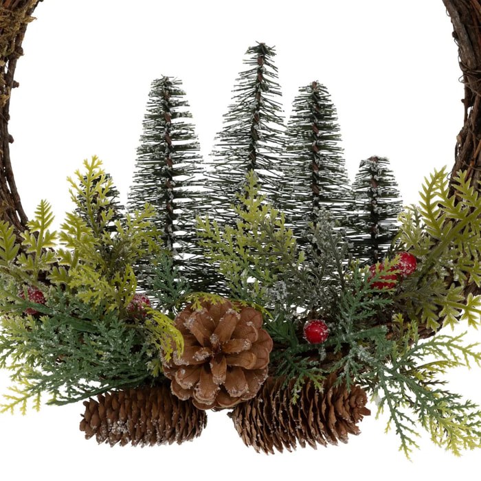 Couronne sapins D.30cm