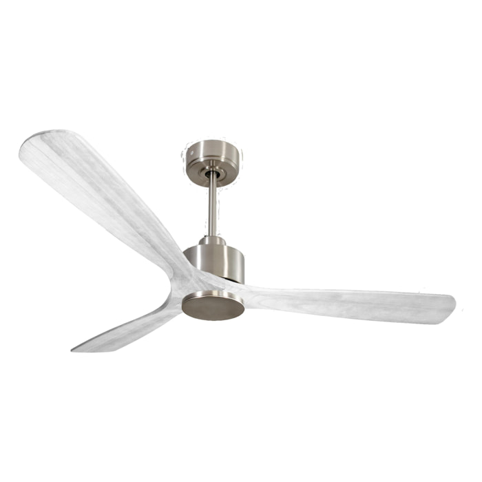 Ventilador de techo Reversible Termostato Wifi Motor DC Techos Inclinados Mando a Distancia Hypersilence Memoria MadeiraD166C0365001 PURLINE