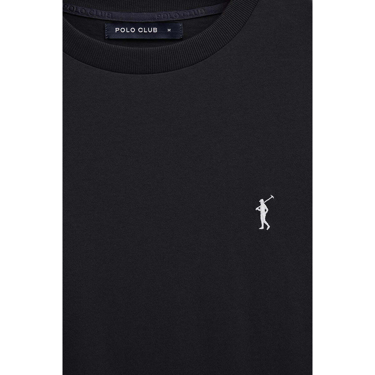 Camiseta negra de manga corta y bordado Rigby Go
