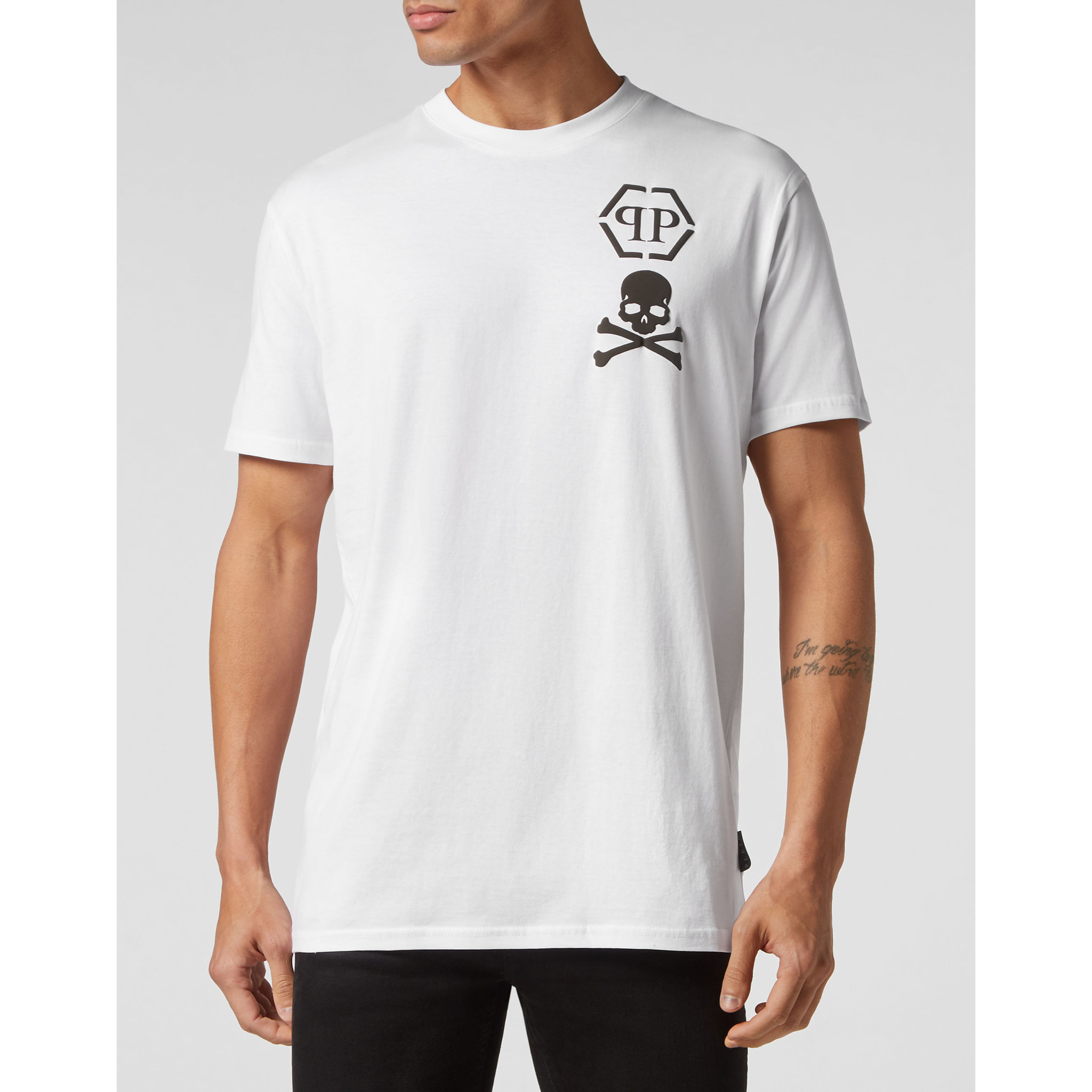 PHILIPP PLEIN Maglietta a girocollo SKULL&BONES