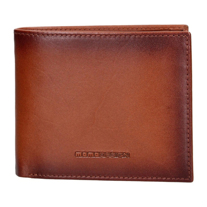 Portafoglio uomo in vera pelle - Modello Silvano Pro - Casual - 11.5 x 9.0 x 2.0 cm