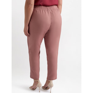 Fiorella Rubino - Pantalones con bordes bordados - Rosa cipria