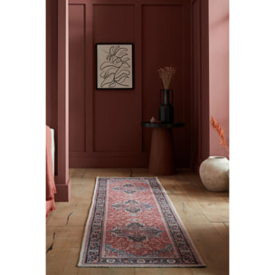 Tapis lavable de couloir WINDSOR Rouge