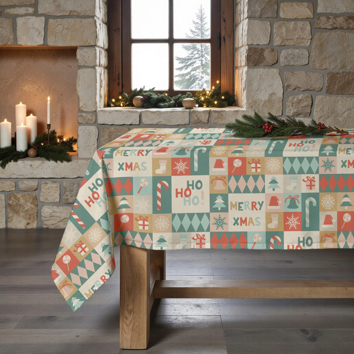 Nappe en résine Anti-tâches Merry Christmas 74