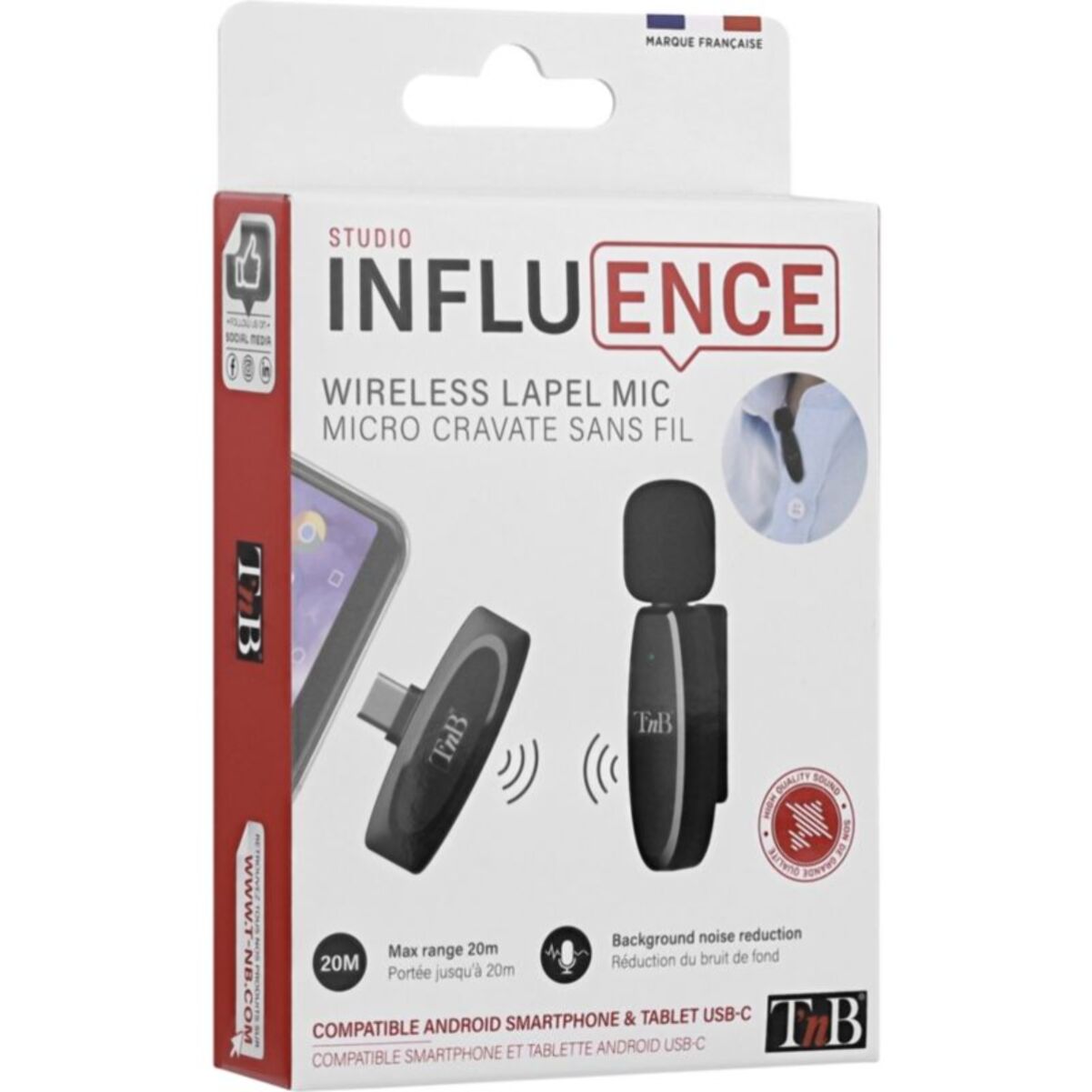 Micro cravate sans fil TNB sans fil noir