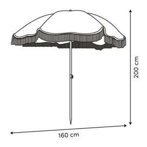Parasol plage droit D160cm