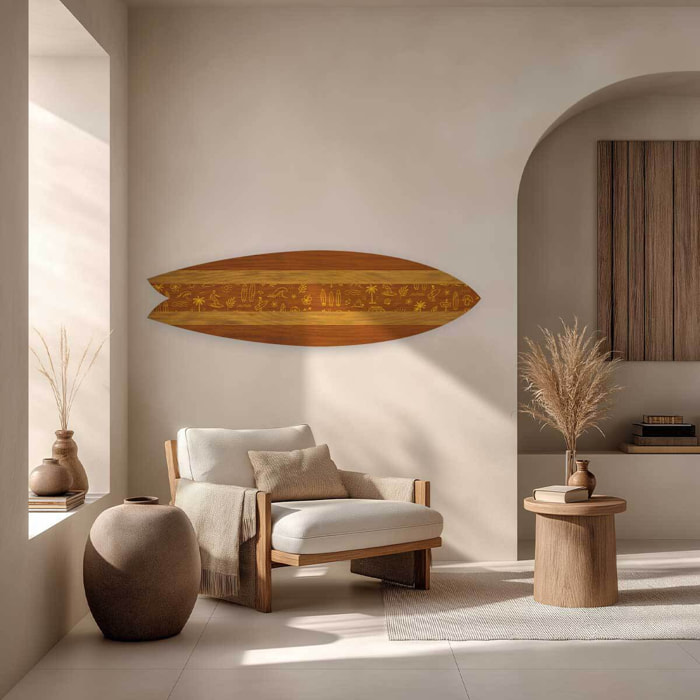 Planche Déco Golden Surf Culture Tableau alu Dibond