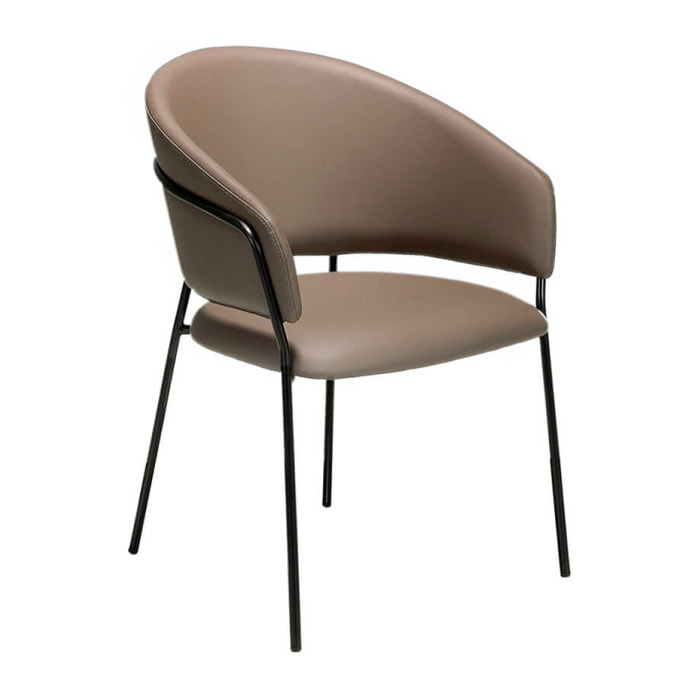 Silla Angel Cerda de polipiel 57x61x81cm