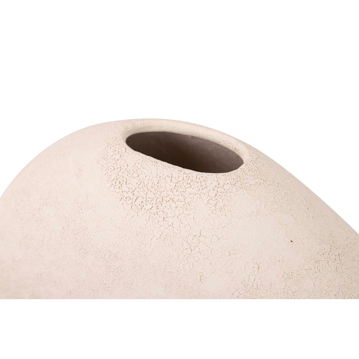 Florero Ceramica Blanco 23x12x26 Cm