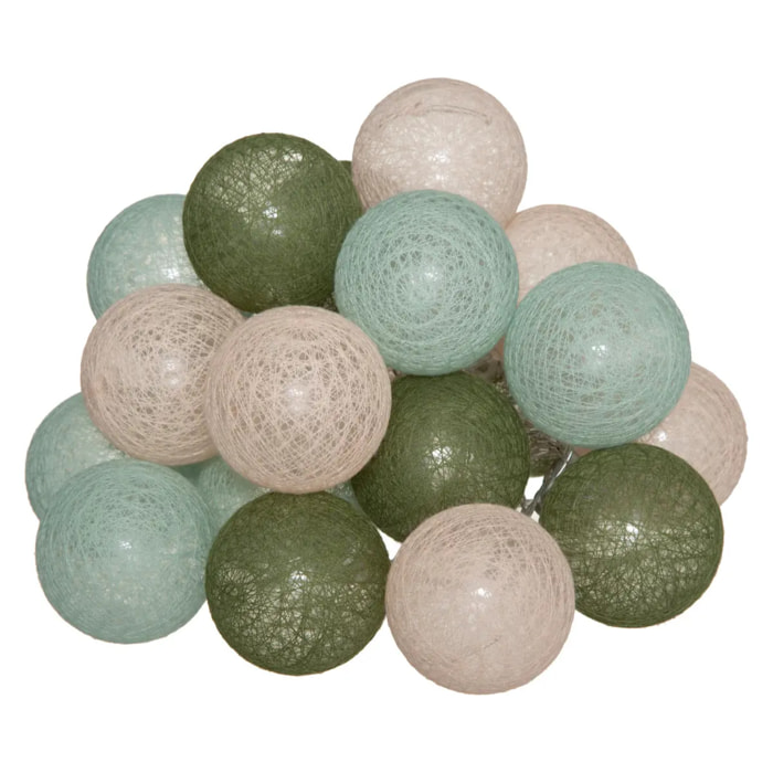 Guirlande Led Secteur 20 Boules Assortiments D 6 Box