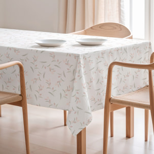 Nappe imprimée anti-tâches DUNA ROSE
