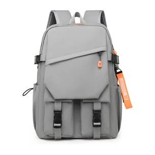 DAM Mochila para Laptop con interfaz de carga USB. 30x15x44 Cm. Color: Gris