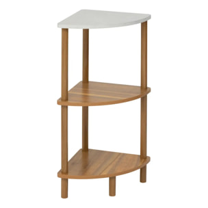 Etagère d'angle 3 niveaux Come 34x34x76,5cm