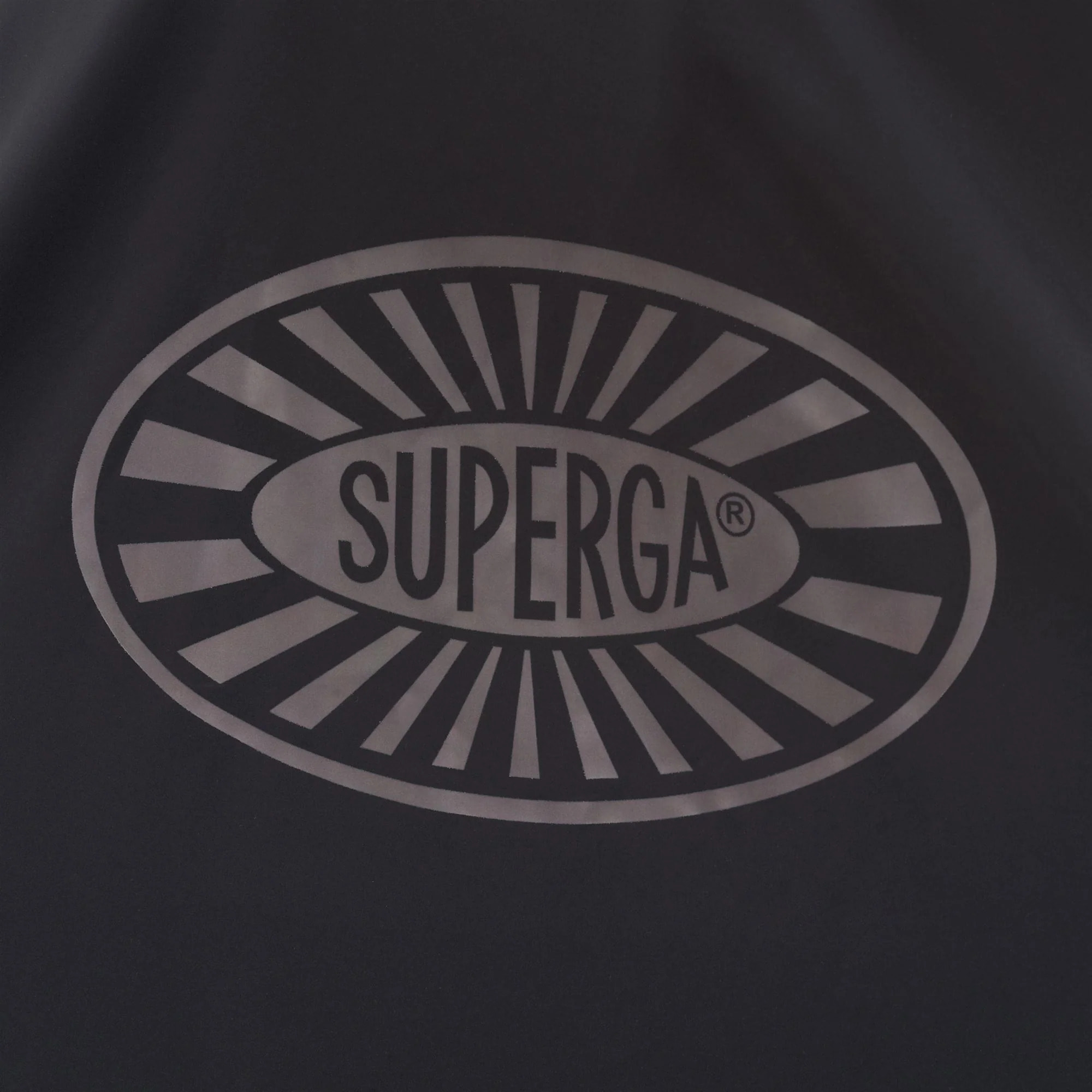 Giacche Superga Uomo Donna Nero Poncho Raggiera Logo