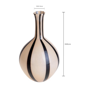 Vaso forma Bottiglia - 22,5xH40x22,5cm - Pezzi 1 - Bianchi Dino SpA