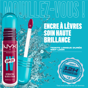 NYX Professional Makeup, Lip IV, Gloss, jusqu'à 12h d'hydratation, hautement pigmenté, fini brillant, Magenta Mist