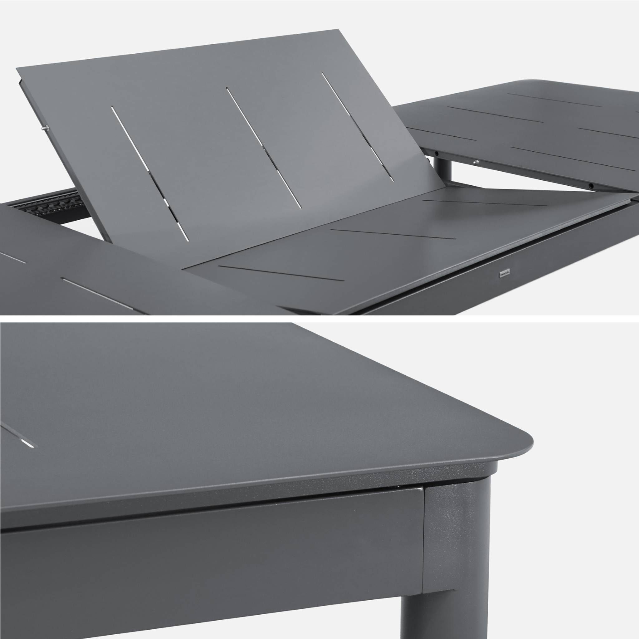 Table de jardin extensible aluminium 8 places CHARLESTON