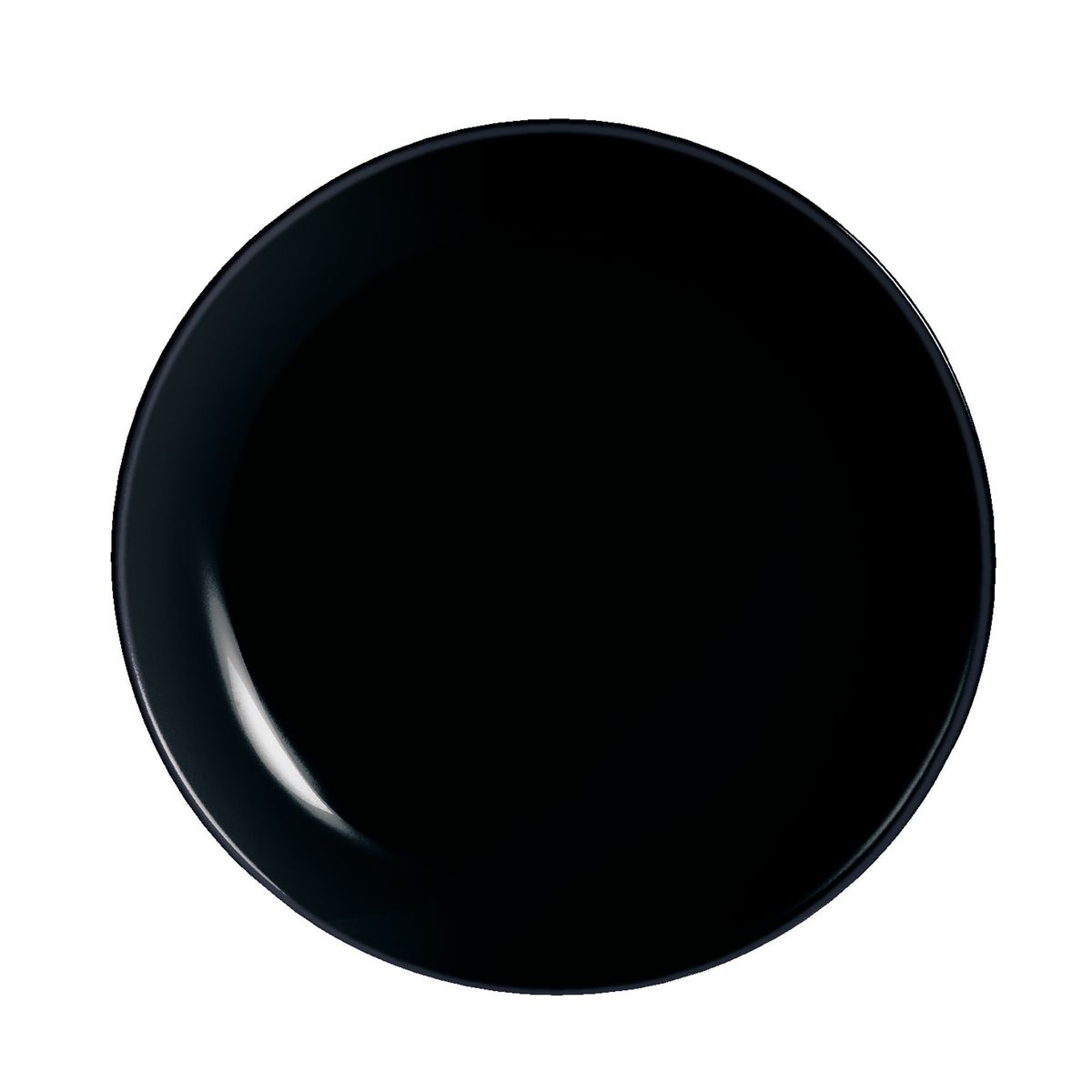 6 platos de postre negros 19 cm Diwali - Luminarc