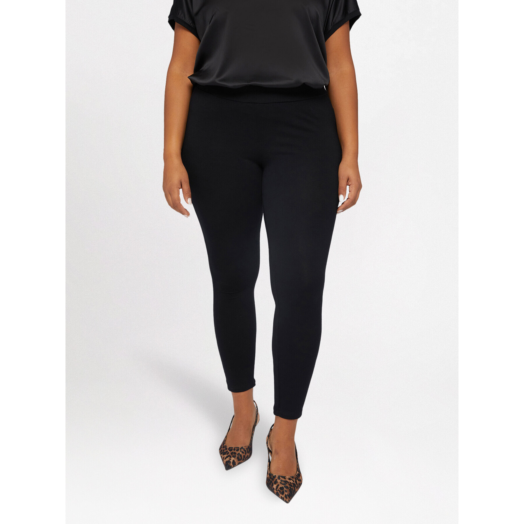 Fiorella Rubino - Leggings tinta unita - Nero