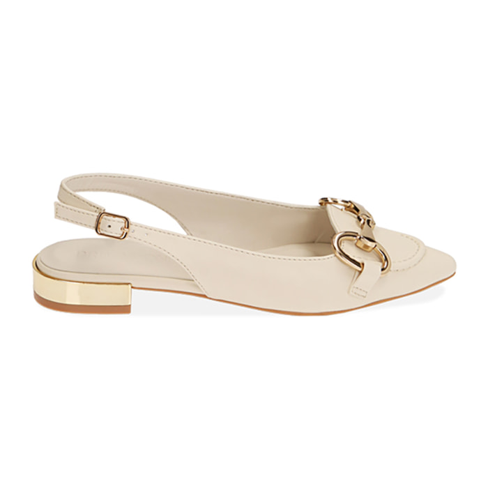 Ballerine panna slingback