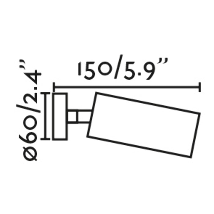 STAN Lámpara proyector terracota