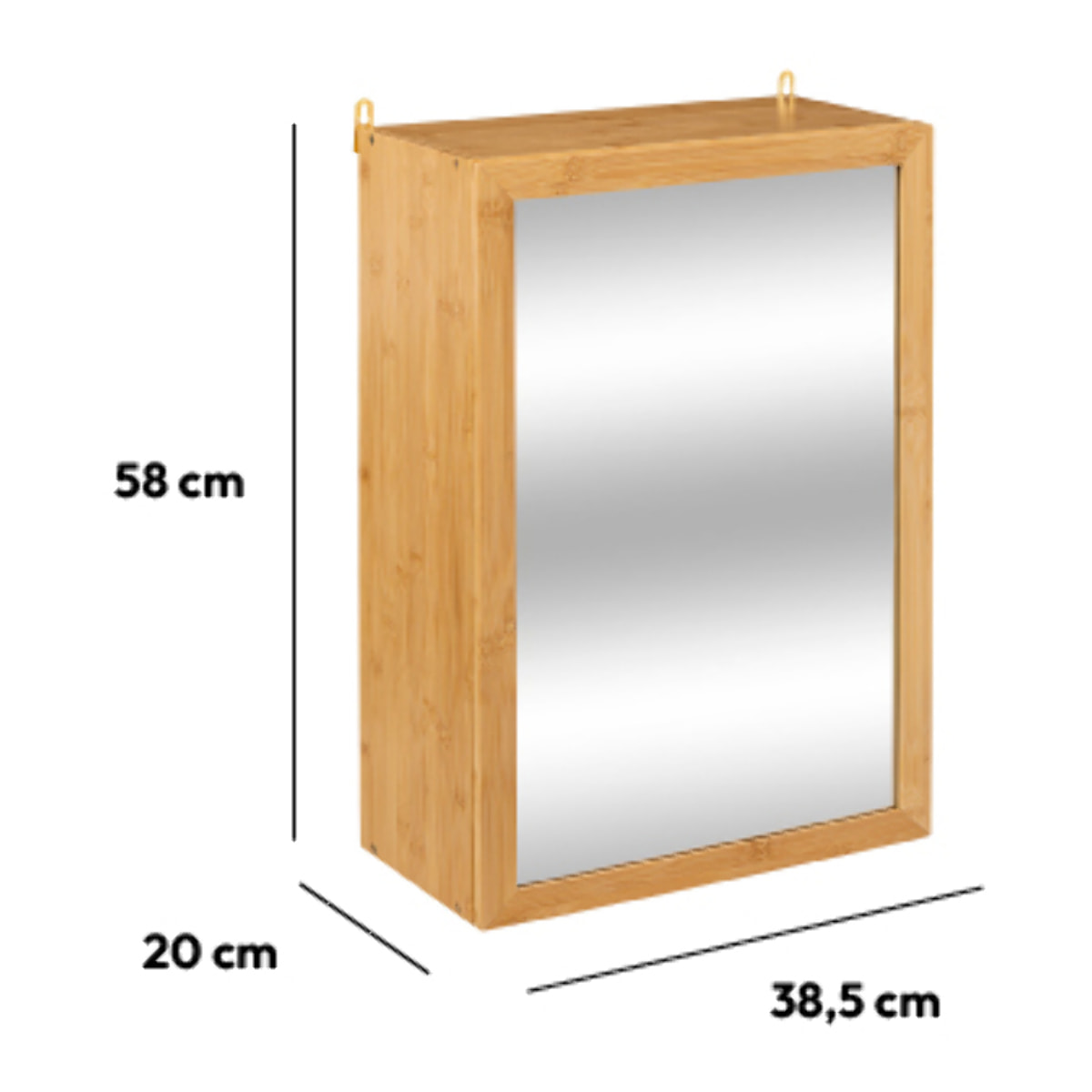 Meuble haut avec miroir Bambou Lab'n modul