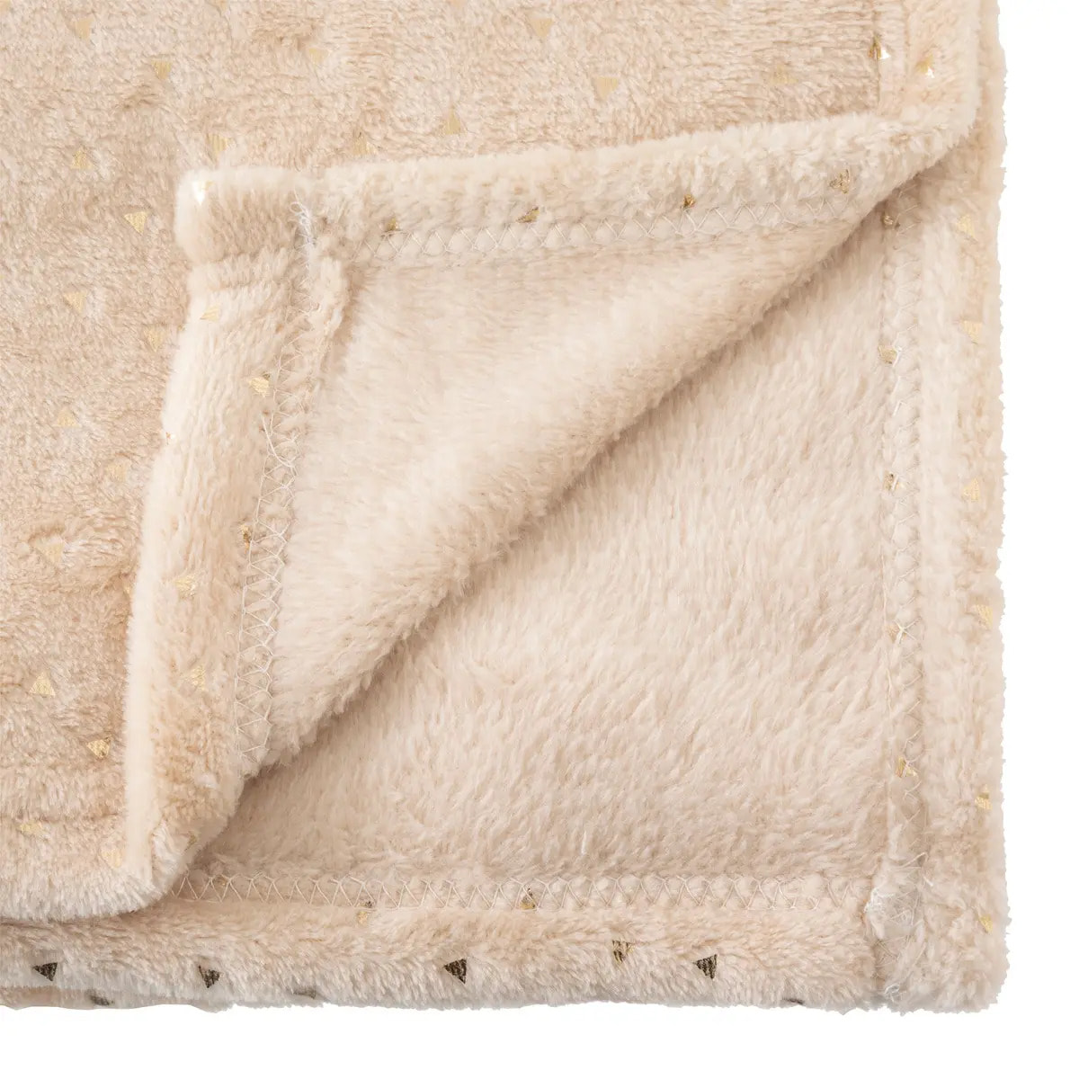 Plaid Oya 75x100cm flanelle beige