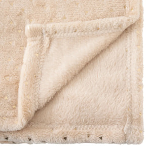 Plaid Oya 75x100cm flanelle beige
