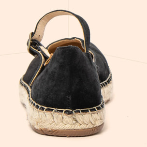 Zapatos N679 SILK SUEDE BLACK / CAMPOS color Black