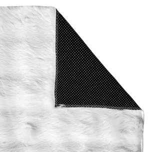 Tapis fausse fourrure 3D Zephy blanc 170x120cm