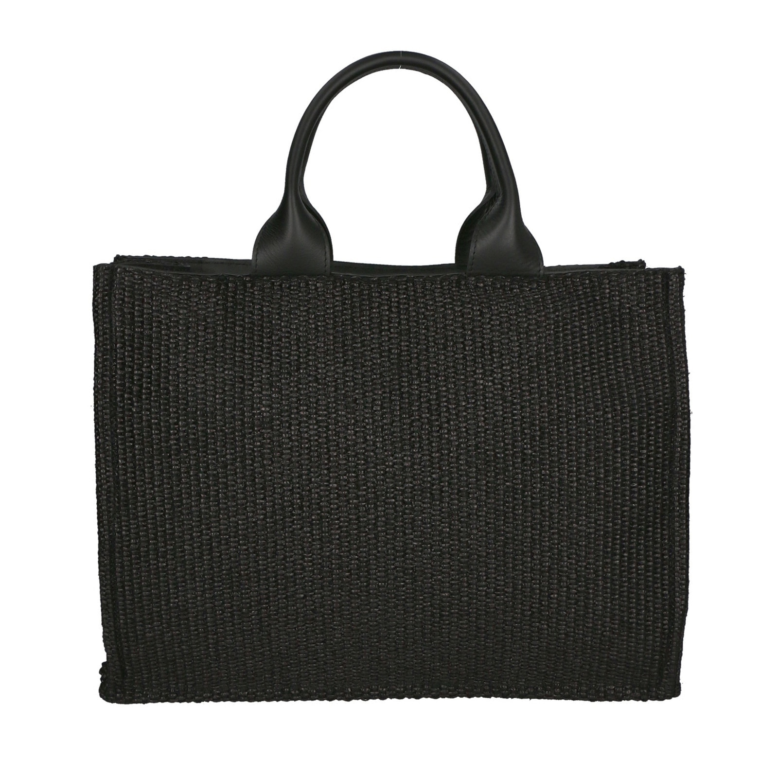 Borsa a mano da donna - Modello False - Misto pelle e tessuto - 31.0 x 41.5 x 15.5 cm