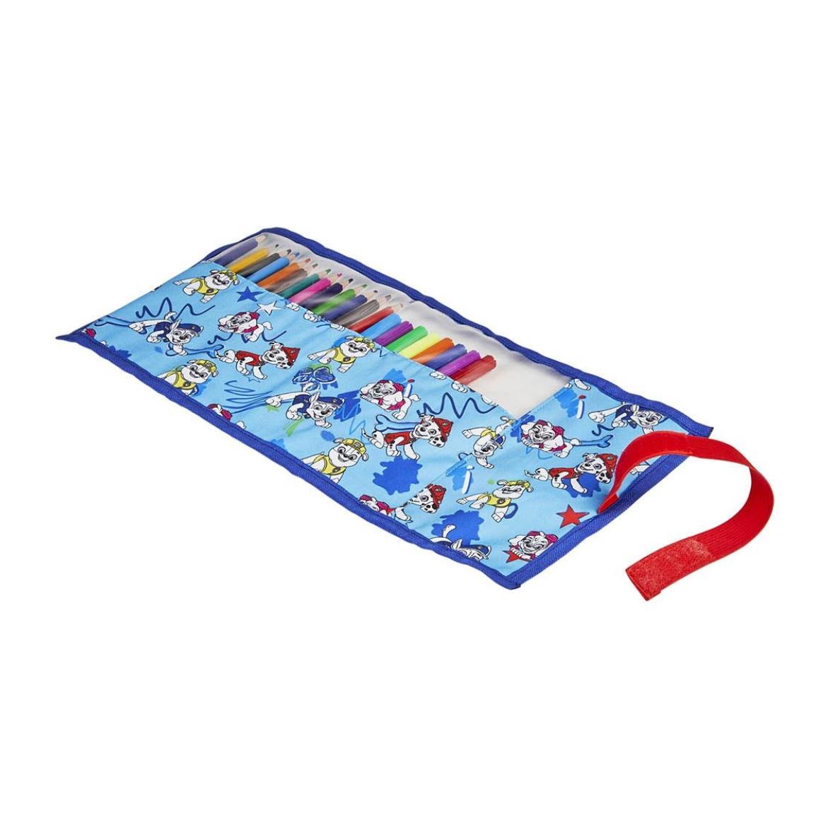 Paw Patrol Astuccio Rotolo con Pennarelli e Pastelli unisex Paw Multicolor