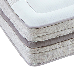 Matelas Hybride Sérénade, Soutien ferme, 26 cm, Ressorts Ensachés & Latex Naturel, Mousse Haute Densité