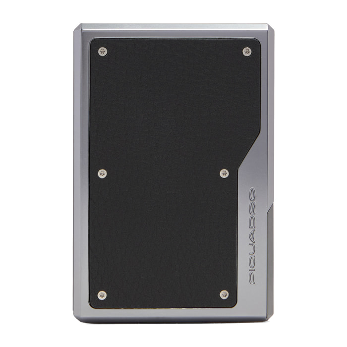 Piquadro Portacarte di credito MagSafe® in alluminio pelle