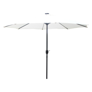 Parasol droit rond led Ø 3 m écru ITALORA