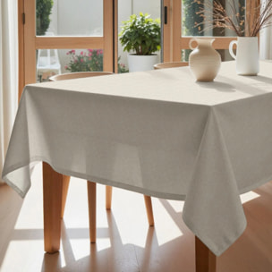 Nappe en résine anti-taches XL Uni lin 101