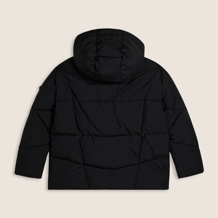 Piumino double-face donna con cappuccio regolabile