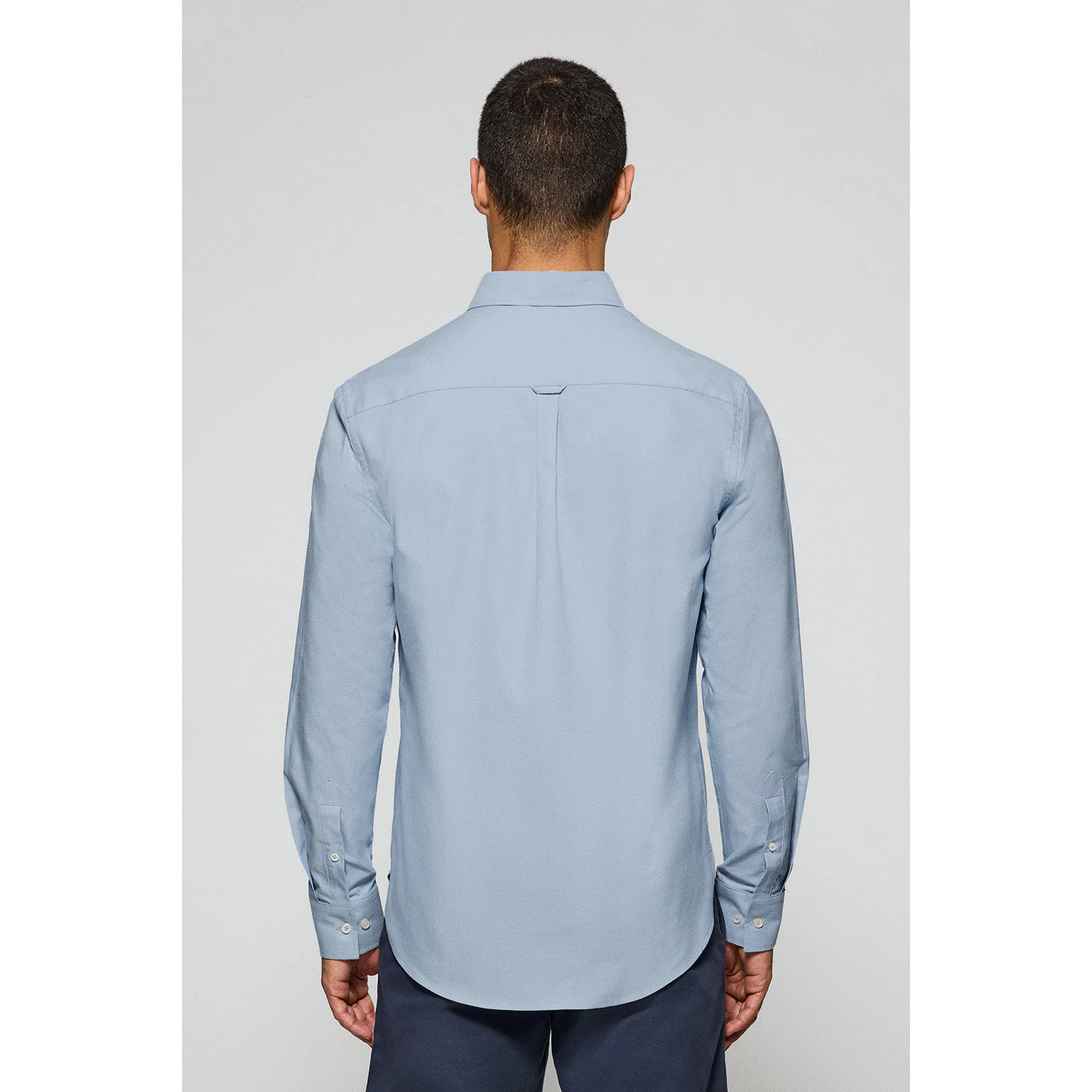 Camisa oxford azul cielo con logo bordado Rigby Go