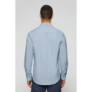 Camisa oxford azul cielo con logo bordado Rigby Go