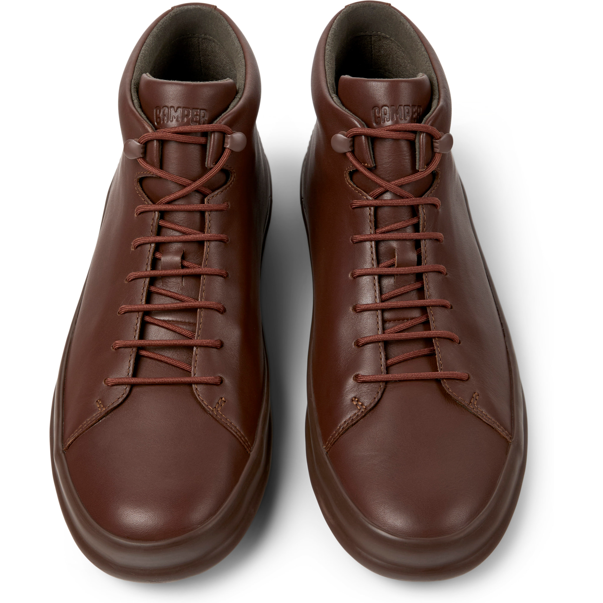 Botines - CAMPER Chasis Sport - Marron - Cuero liso