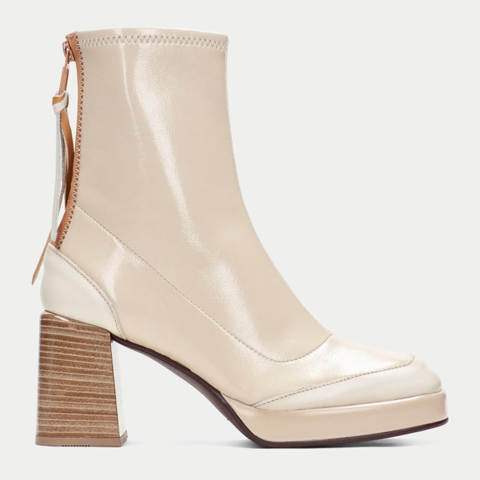 Botin Tokio Marfil 7 cm