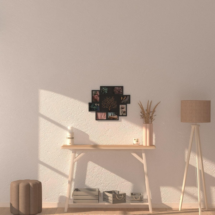 Pèle-mêle "David" 8 photos H46cm noir