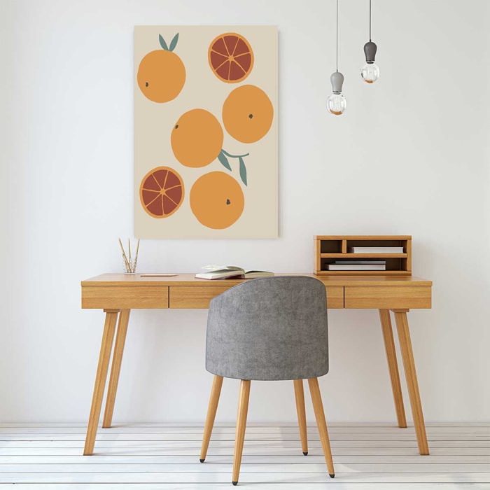 Tableau orange fraiche Toile imprimée