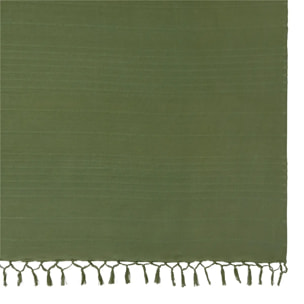 Jeté de lit Anjali 230x250 vert kaki en coton