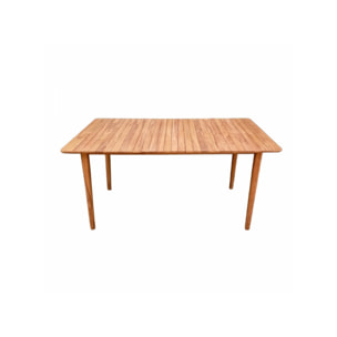 Table de jardin rectangulaire L. 150 cm en bois de teck massif - TECKIA
