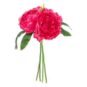 Bouquet de 4 pivoines artificielles Bely rose H31cm