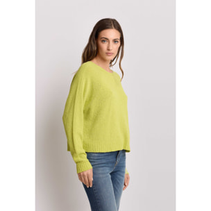 Kocca - Maglia a maniche lunghe Donna, Tinta unita, Girocollo
