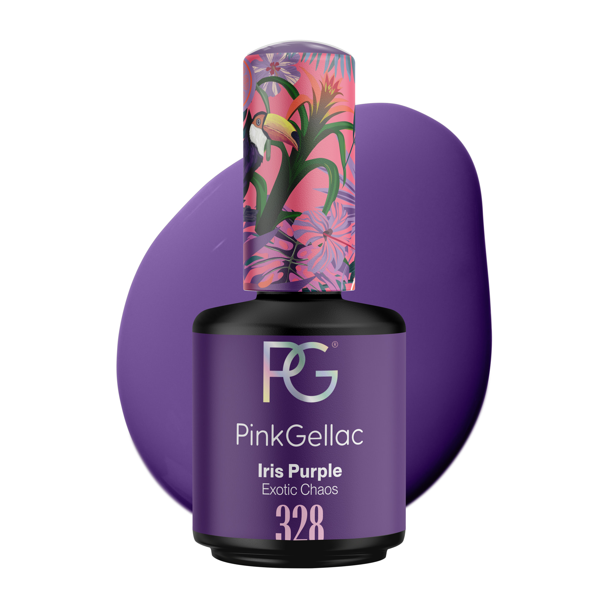 Vernis semi-permanent - 328 Iris Purple - 15 ml