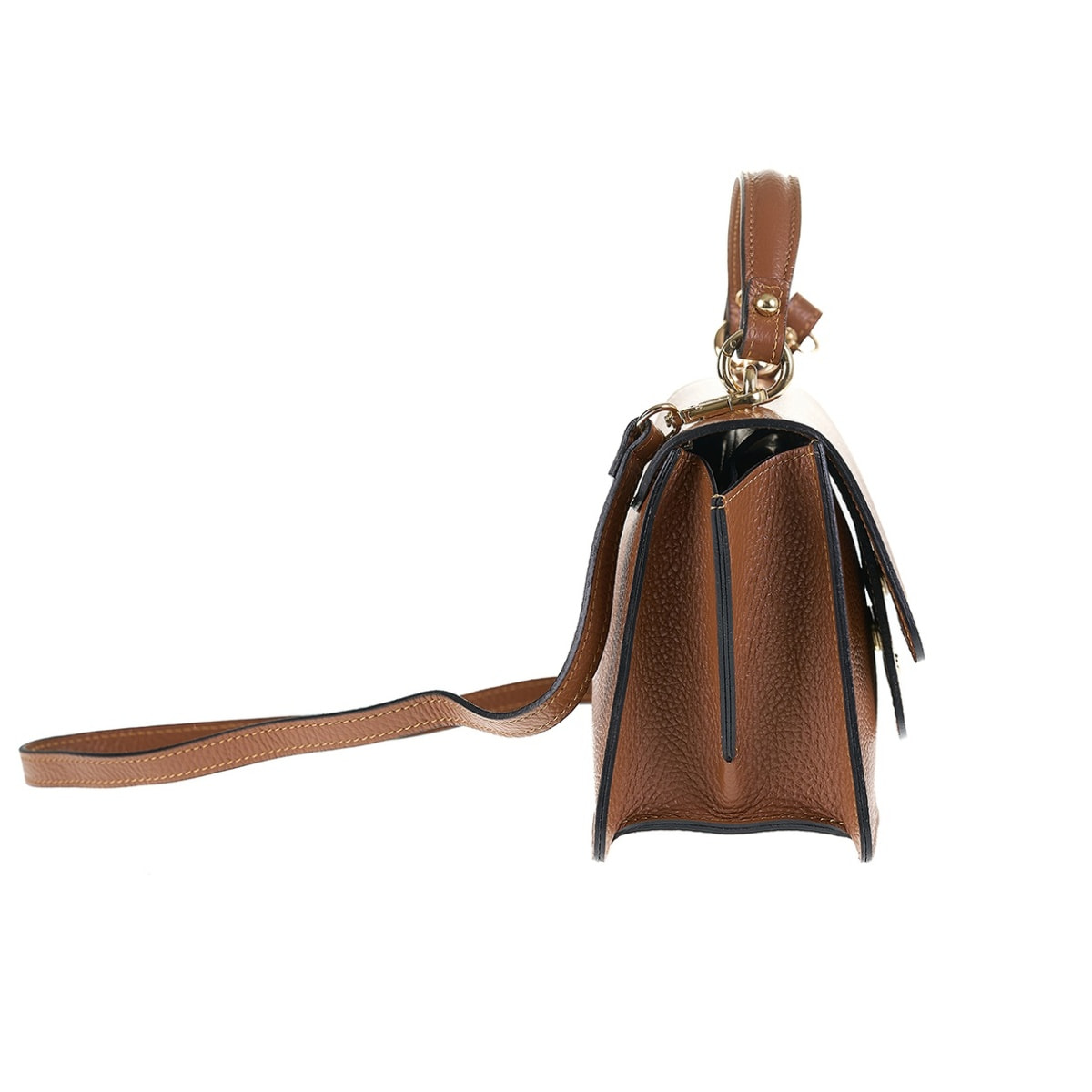 Borsa a mano da donna Made in Italy - Modello Elora Nova - 100% pelle - 23.5 x 15.0 x 10.0 cm