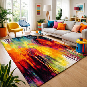 Tapis salon et chambre tissé motif géométrique SEMI